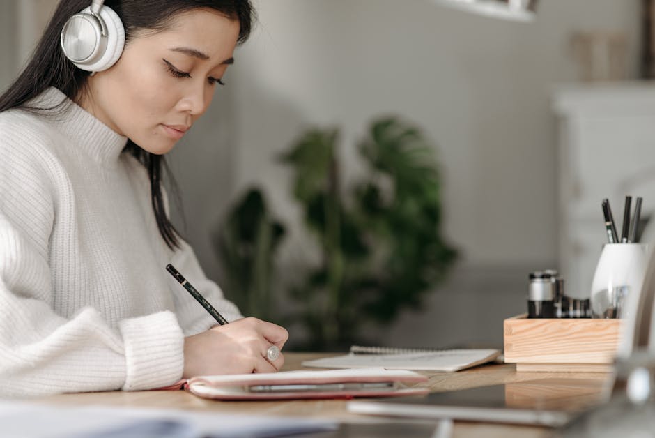 headphones focus concentration desk ADHD focus