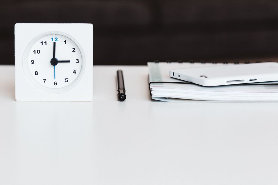 clock desk productivity planner ADHD focus