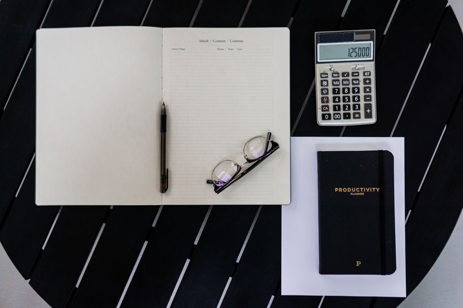 planner desk organized workspace ADHD focus