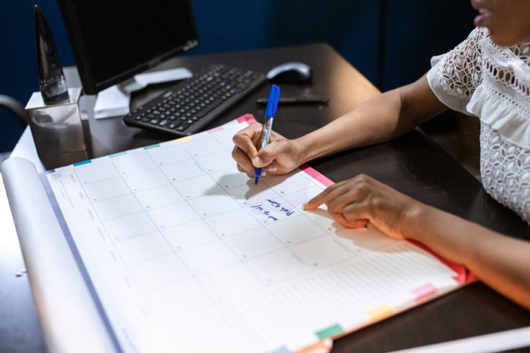 calendar planner organization desk ADHD focus