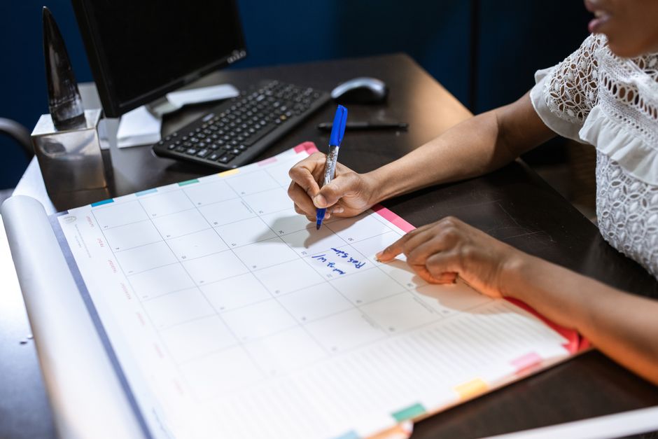 calendar planner organization desk ADHD focus