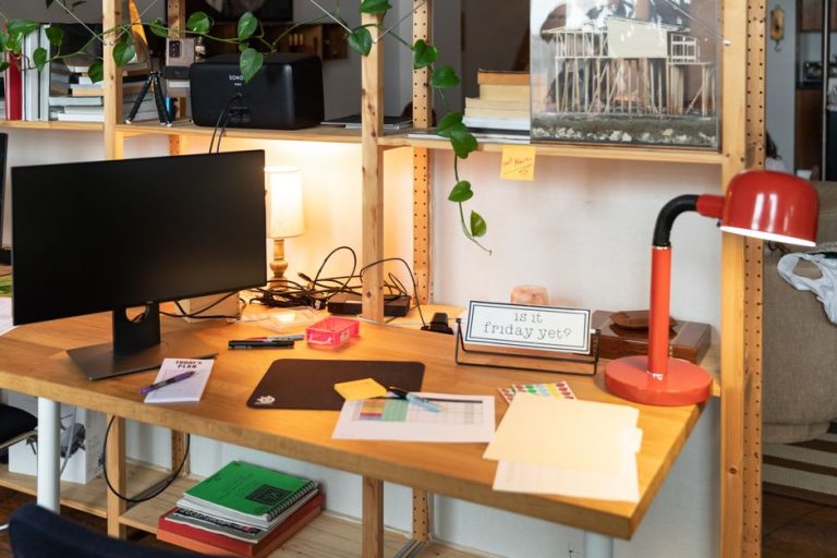 index cards desk organization ADHD focus