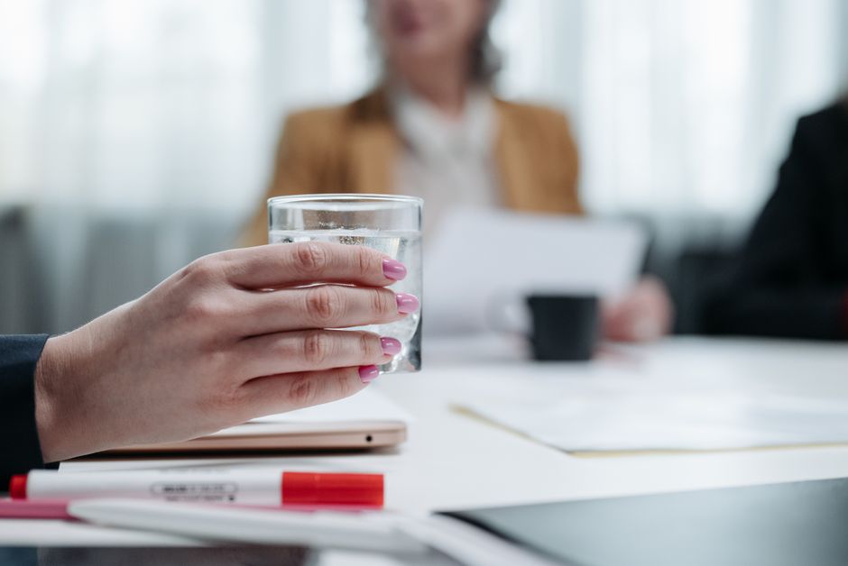 water glass desk focus ADHD focus